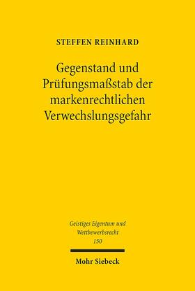 Reinhard |  Reinhard, S: Gegenstand und Prüfungsmaßstab der markenrechtl | Buch |  Sack Fachmedien