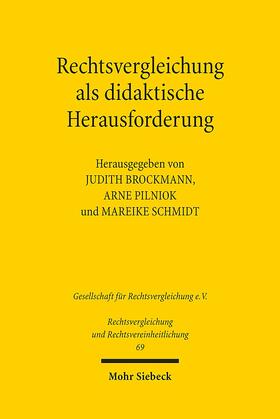 Brockmann / Pilniok / Schmidt |  Rechtsvergleichung als didaktische Herausforderung | Buch |  Sack Fachmedien