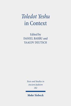 Barbu / Deutsch |  Toledot Yeshu in Context | Buch |  Sack Fachmedien