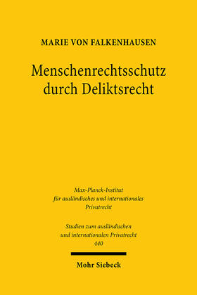 von Falkenhausen |  Menschenrechtsschutz durch Deliktsrecht | eBook | Sack Fachmedien
