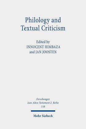 Himbaza / Joosten |  Philology and Textual Criticism | Buch |  Sack Fachmedien