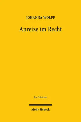 Wolff |  Anreize im Recht | Buch |  Sack Fachmedien