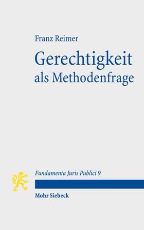 Reimer |  Reimer, F: Gerechtigkeit als Methodenfrage | Buch |  Sack Fachmedien