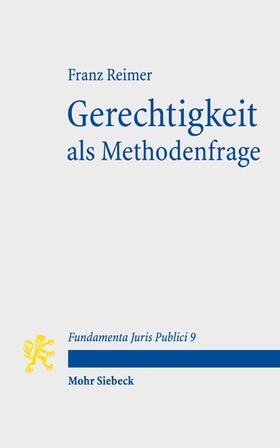 Reimer |  Gerechtigkeit als Methodenfrage | Buch |  Sack Fachmedien