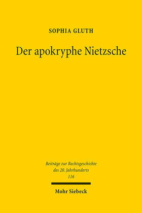 Gluth |  Gluth, S: Der apokryphe Nietzsche | Buch |  Sack Fachmedien
