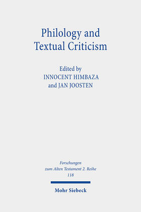 Himbaza / Joosten |  Philology and Textual Criticism | eBook | Sack Fachmedien