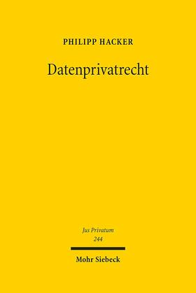 Hacker |  Datenprivatrecht | Buch |  Sack Fachmedien