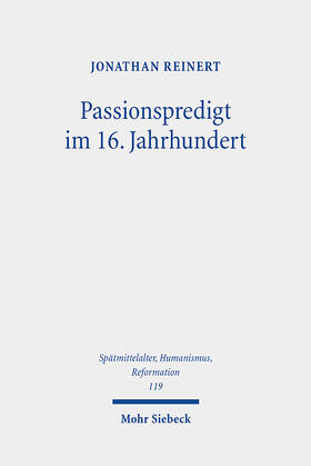 Reinert |  Passionspredigt im 16. Jahrhundert | eBook | Sack Fachmedien