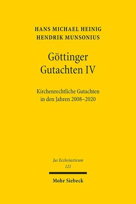 Heinig / Munsonius |  Heinig, H: Göttinger Gutachten IV | Buch |  Sack Fachmedien