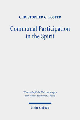 Foster |  Communal Participation in the Spirit | Buch |  Sack Fachmedien