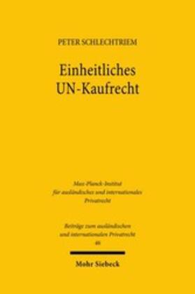 Schlechtriem | Einheitliches UN-Kaufrecht | E-Book | sack.de