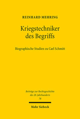 Mehring |  Kriegstechniker des Begriffs | eBook | Sack Fachmedien