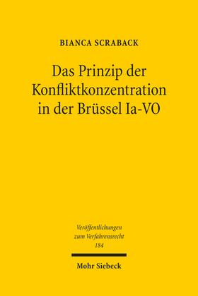 Scraback |  Das Prinzip der Konfliktkonzentration in der Brüssel Ia-VO | eBook | Sack Fachmedien