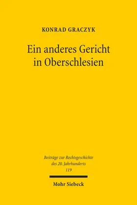 Graczyk |  Ein anderes Gericht in Oberschlesien | Buch |  Sack Fachmedien