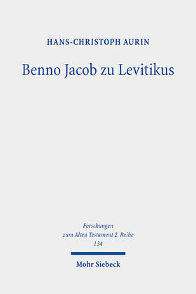 Aurin |  Benno Jacob zu Levitikus | Buch |  Sack Fachmedien