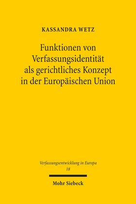 Wetz |  Wetz, K: Funktionen von Verfassungsidentität | Buch |  Sack Fachmedien