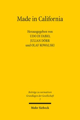 Di Fabio / Dörr / Kowalski | Made in California | Buch | 978-3-16-161137-7 | sack.de
