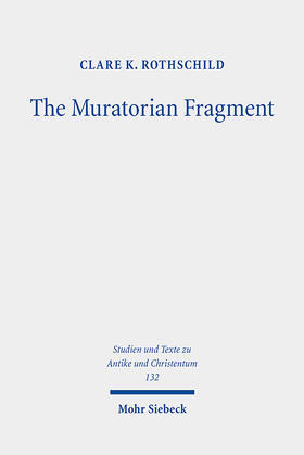 Rothschild |  The Muratorian Fragment | Buch |  Sack Fachmedien