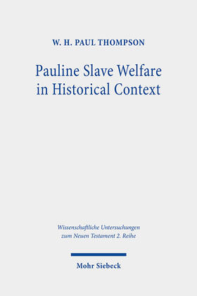 Thompson |  Pauline Slave Welfare in Historical Context | eBook | Sack Fachmedien