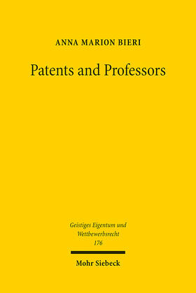 Bieri | Patents and Professors | Buch | 978-3-16-161269-5 | sack.de