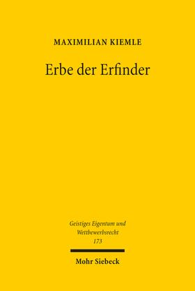 Kiemle |  Erbe der Erfinder | eBook | Sack Fachmedien