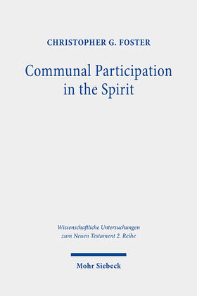 Foster |  Communal Participation in the Spirit | eBook | Sack Fachmedien
