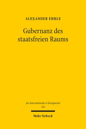 Ehrle | Gubernanz des staatsfreien Raums | Buch | 978-3-16-162001-0 | sack.de