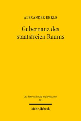 Ehrle |  Gubernanz des staatsfreien Raums | eBook | Sack Fachmedien