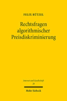Rützel |  Rechtsfragen algorithmischer Preisdiskriminierung | Buch |  Sack Fachmedien