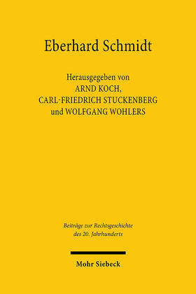 Koch / Stuckenberg / Wohlers |  Eberhard Schmidt | Buch |  Sack Fachmedien