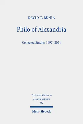 Runia |  Philo of Alexandria | eBook | Sack Fachmedien