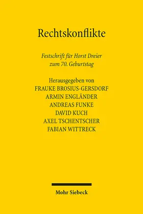 Brosius-Gersdorf / Engländer / Funke |  Rechtskonflikte | Buch |  Sack Fachmedien