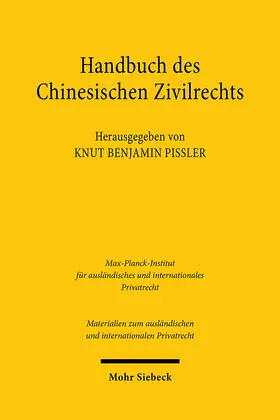 Pißler | Handbuch des chinesischen Zivilrechts | Buch | 978-3-16-162733-0 | sack.de