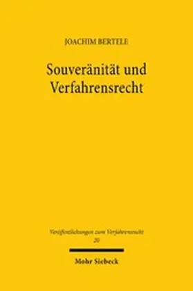 Bertele |  Souveränität und Verfahrensrecht | eBook | Sack Fachmedien