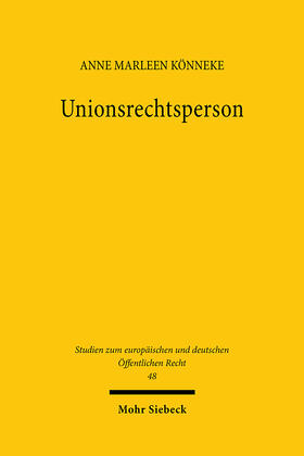Könneke |  Unionsrechtsperson | Buch |  Sack Fachmedien