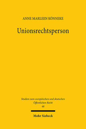 Könneke |  Unionsrechtsperson | eBook | Sack Fachmedien