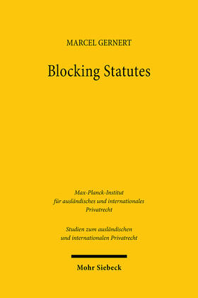 Gernert |  Blocking Statutes | eBook | Sack Fachmedien