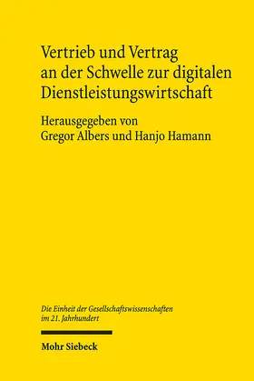 Albers / Hamann |  Vertrieb und Vertrag an der Schwelle zur digitalen Dienstleistungswirtschaft | Buch |  Sack Fachmedien