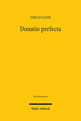 Gasse | Donatio perfecta | Buch | 978-3-16-163572-4 | sack.de