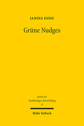 Essig |  Grüne Nudges | Buch |  Sack Fachmedien