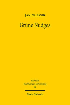 Essig | Grüne Nudges | Buch | 978-3-16-163704-9 | sack.de