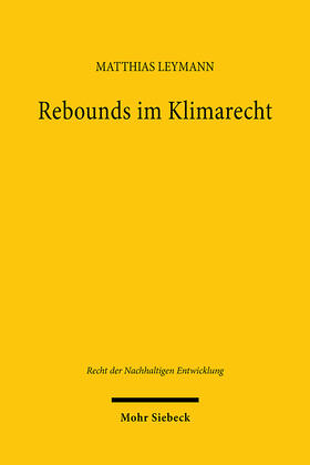 Leymann |  Rebounds im Klimarecht | Buch |  Sack Fachmedien
