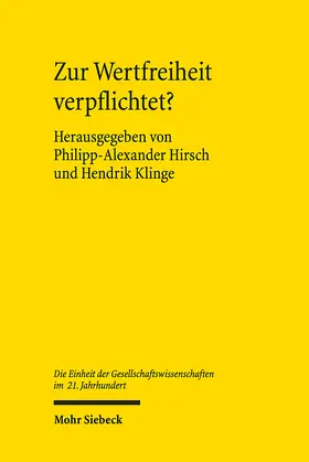 Hirsch / Klinge |  Zur Wertfreiheit verpflichtet? | Buch |  Sack Fachmedien