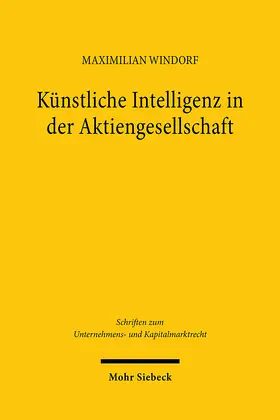 Windorf |  Künstliche Intelligenz in der Aktiengesellschaft | Buch |  Sack Fachmedien