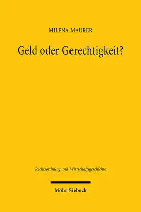 Maurer |  Geld oder Gerechtigkeit? | Buch |  Sack Fachmedien