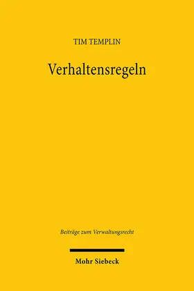 Templin |  Verhaltensregeln | Buch |  Sack Fachmedien