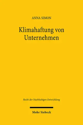 Simon |  Klimahaftung von Unternehmen | eBook | Sack Fachmedien