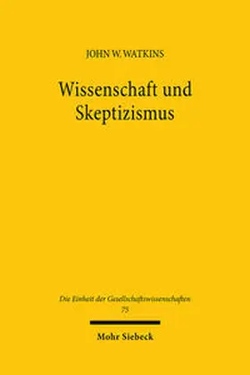 Watkins |  Wissenschaft und Skeptizismus | Buch |  Sack Fachmedien