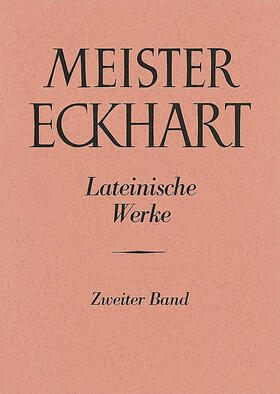 Weiß / Fischer / Koch |  Meister Eckhart. Lateinische Werke Band 2: | Buch |  Sack Fachmedien
