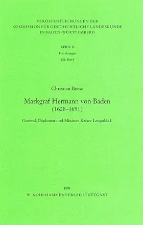 Beese |  Markgraf Hermann von Baden (1628-1691) | Buch |  Sack Fachmedien